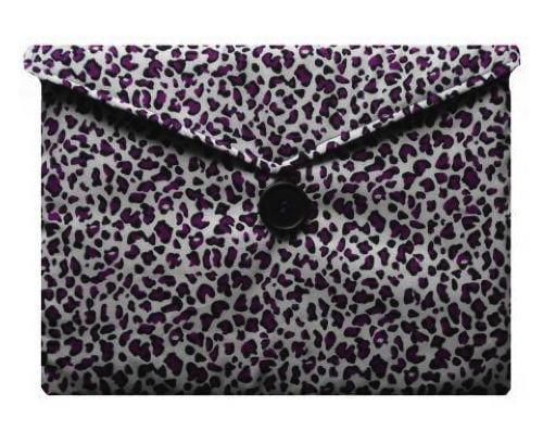 Miss Pretty London Tablet Cases Purple Animal Print Tablet Bag