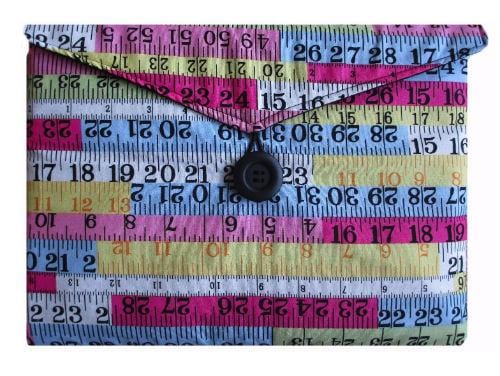 Miss Pretty London Tablet Cases Tape Measure Print Tablet Bag