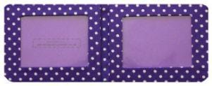 Miss Pretty London Wallets & Purses Purple Polka Dot Print Card Wallet