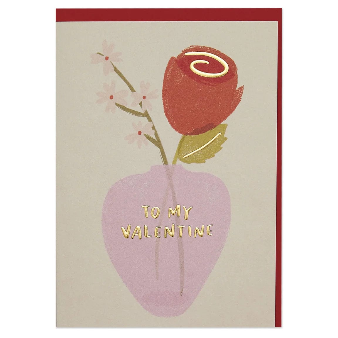 Raspberry Blossom Cards To My Valentine' luxury rose-inspired Valentine's Day Greeting Card - WHM31