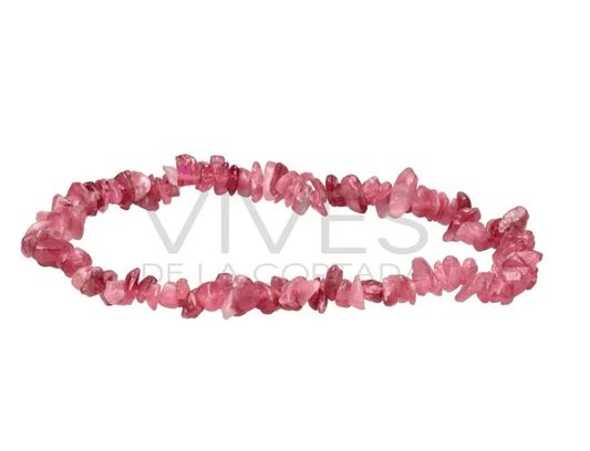 The Hare and The Moon Bracelets Pink Tourmaline Chip Bracelet  - The Stone of Self Love- CB77