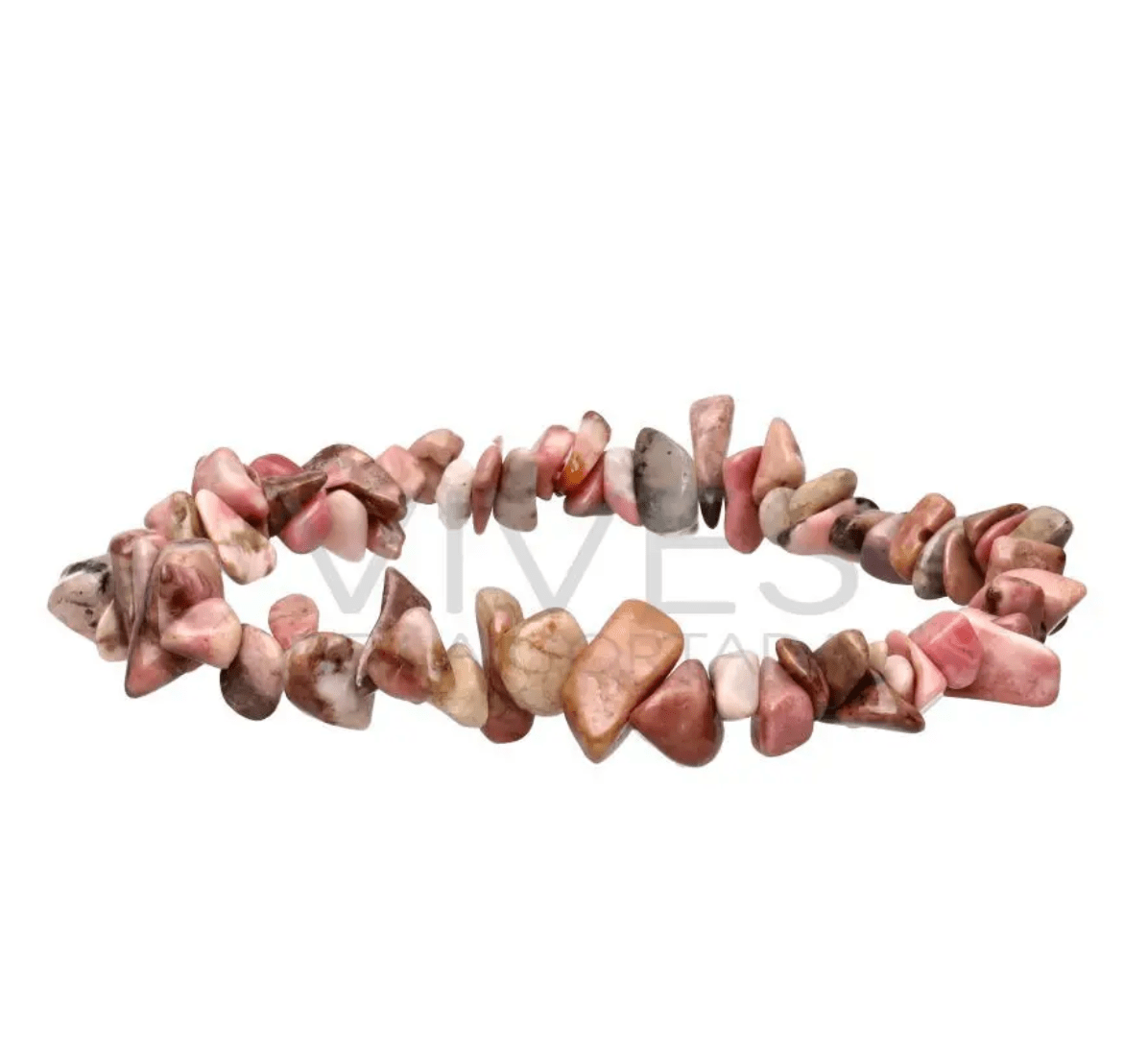 The Hare and The Moon Bracelets Rhodonite Chip Bracelet - Stone of Love & Discovery - CB865