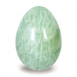 The Hare and The Moon Crystals Amazonite Egg - Stone of Courage and Truth - EG108