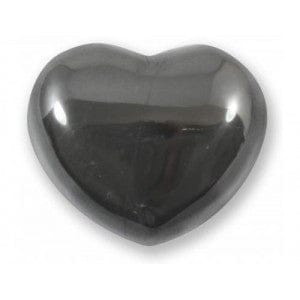 The Hare and The Moon Crystals Hematite Heart - Stone of Grounding and Balance - HER17