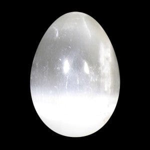 The Hare and The Moon Crystals Large Selenite Egg - Stone of Cleansing & Neutralising - EG45