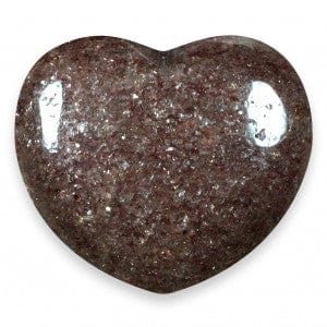 The Hare and The Moon Crystals Red Mica Heart Stone - The Stone of Instinct - HR90