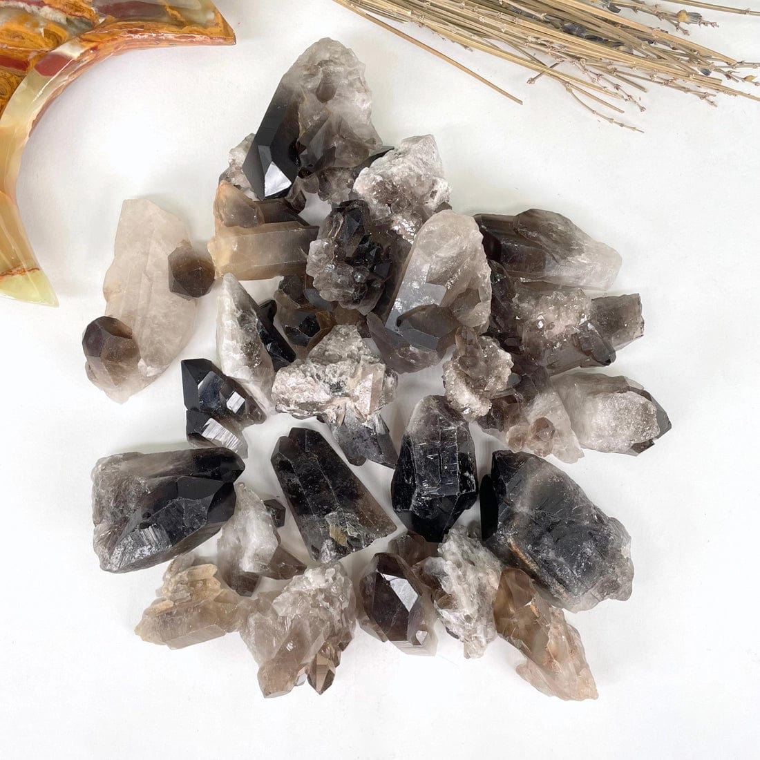 The Hare and The Moon Crystals Smokey Quartz Clusters - The Stone of Invisibility - SQ1