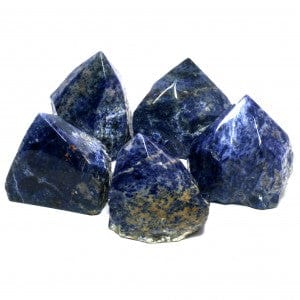 The Hare and The Moon Crystals Sodalite Generator Point - Stone of Perception and Awareness - GP45