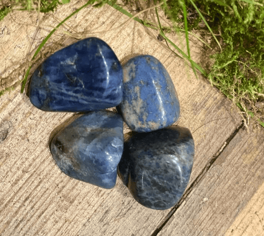 The Hare and The Moon Crystals Sodalite Tumble Stone - Stone of Perception and Awareness