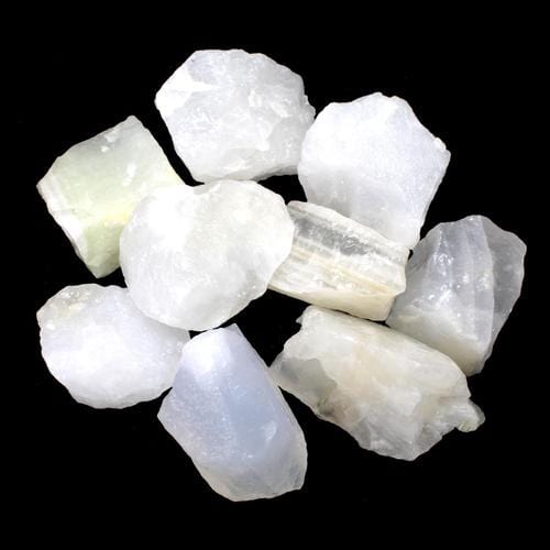 The Hare and the Moon Crystals White Aragonite Rough Stone - The Stone of Purification