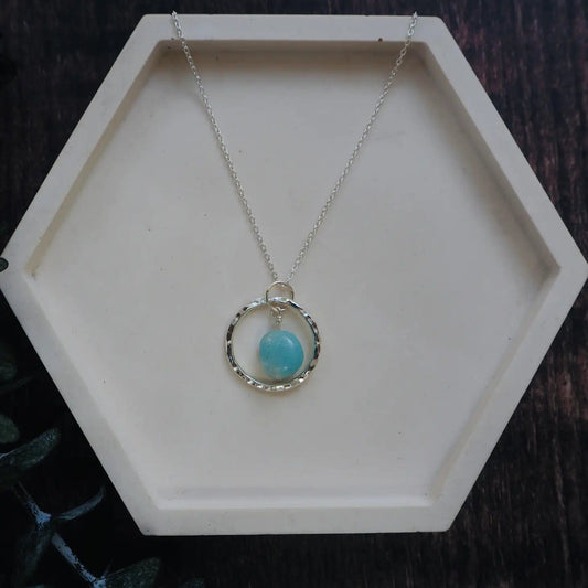 The Old Farmhouse Jewellery Necklaces Semi Precious Nugget Amazonite Necklace - TOFA25