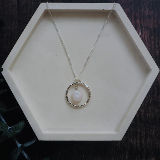 The Old Farmhouse Jewellery Necklaces Semi Precious Nugget Moonstone Necklace - TOFA32